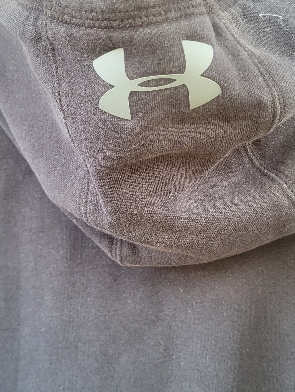 Under Armour Charcoal Hoodie with White Logo